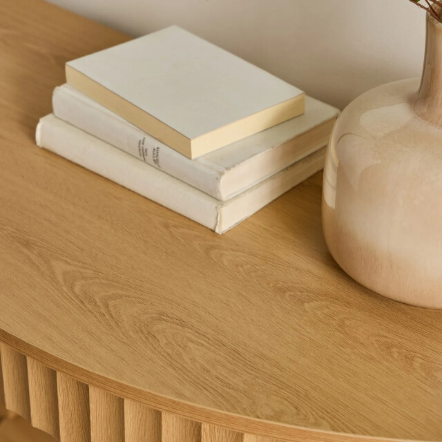 CaliCosy Afgeronde console met golf en 2 niveaus, hoogte 76 cm bologne 3205797 large