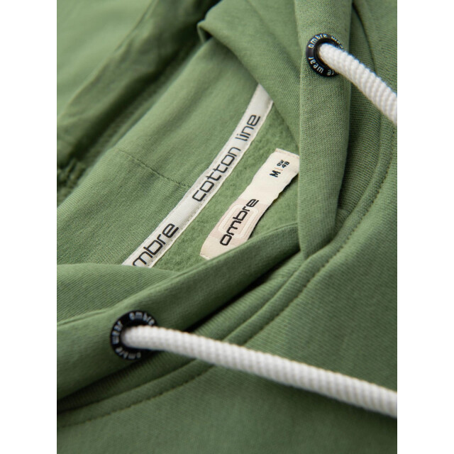 Ombre herenhoodie kaki sweatshirt B1674 large