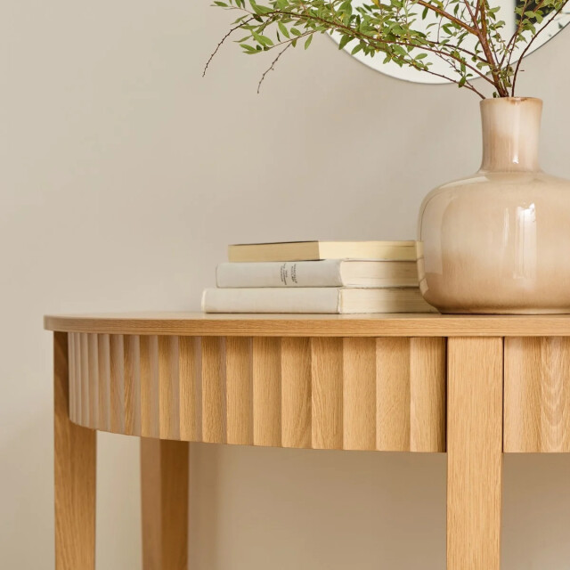 CaliCosy Afgeronde console met golf en 2 niveaus, hoogte 76 cm bologne 3205797 large