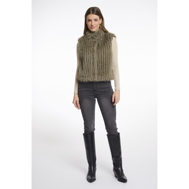 Rino & Pelle gilet with closure dava.7002511 green ash 06226.369.0010 large