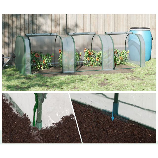 4goodz Kweekkas met raam 295x100x80 cm foliekas 3399498 large