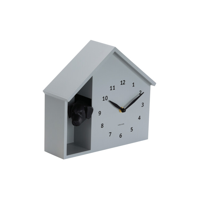 Karlsson wandklok peeking doggy muis- Ø24,9cm 3259472 large