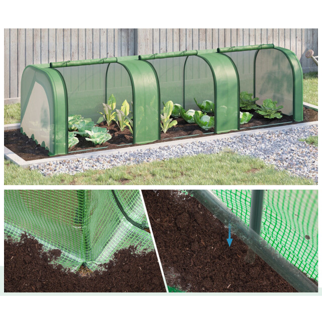 4goodz Kweekkas met raam 295x100x80 cm foliekas 3399492 large