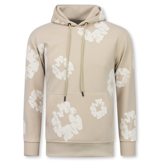 Top-Star Dik geweven trainingspak met bloemen all over bloemenpak FF-5991 large