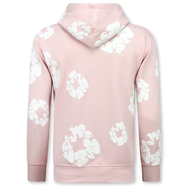 Top-Star Dik geweven trainingspak met bloemenprint all over print bloemenpak FF-5991 large