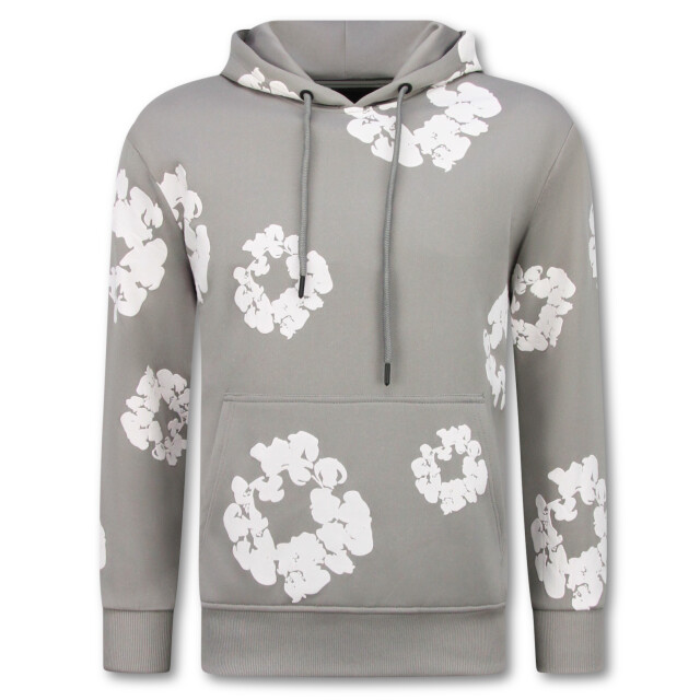 Top-Star Dik geweven trainingspak met bloemenprint all over print bloemenpak FF-5991 large