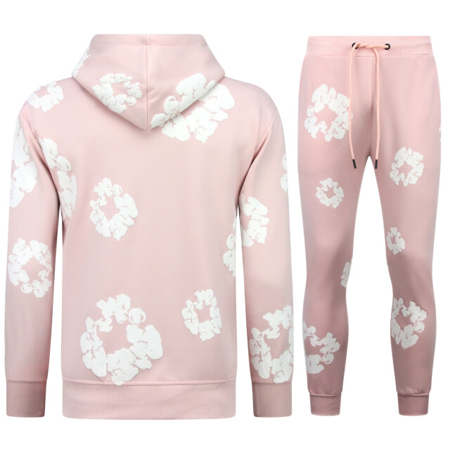 Top-Star Dik geweven trainingspak met bloemenprint all over print bloemenpak FF-5991 large