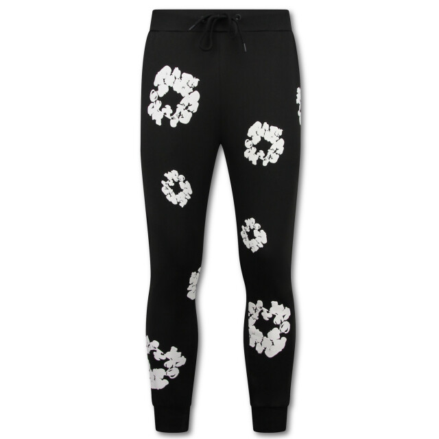 Top-Star Dik geweven trainingspak met bloemenprint all over print bloemenpak FF-5991 large