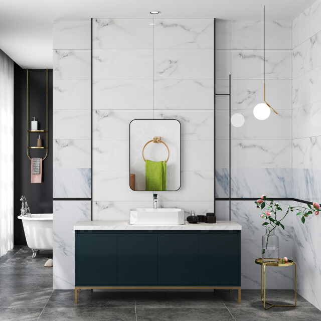 4goodz Spiegel 50x70 cm met metalen lijst - 3401654 large