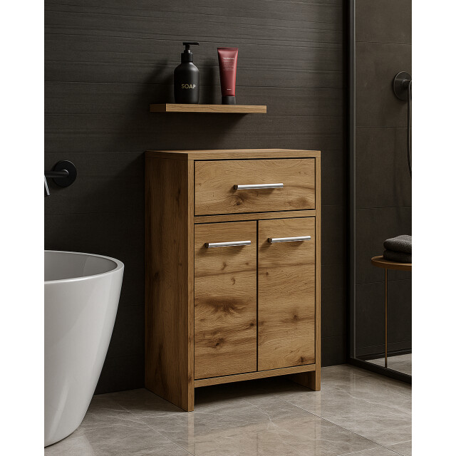 Badplaats Badkamerkast nemo 52 x 29 x 79 cm - staande kolomkast met twee 3181057 large