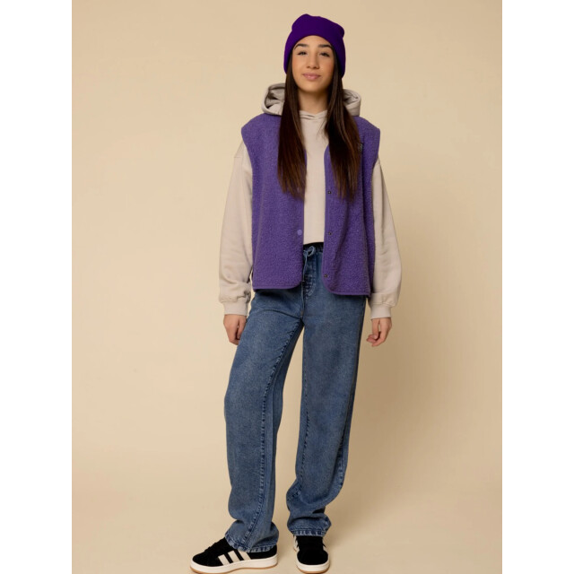 Looxs Revolution Gilet violet teddy voor meisjes in de kleur 2531-5024-183 large