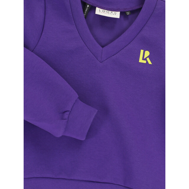 Looxs Revolution Sweater v-hals scuba voor meisjes in de kleur 2531-5301-183 large