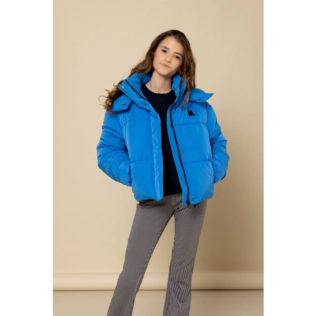 Looxs Revolution Bomber hooded winterjas blue voor meisjes in de kleur 2531-5255-129 large