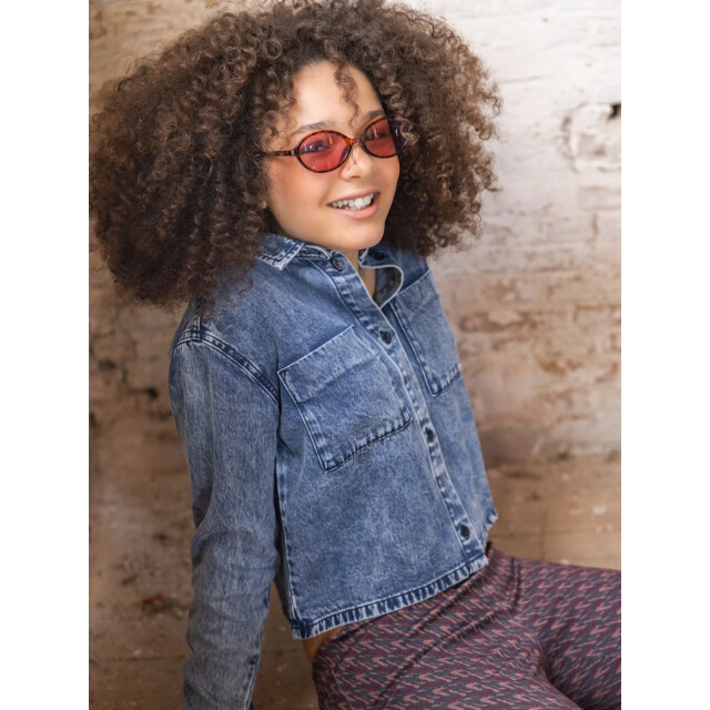 Looxs Revolution Denim lyocell blouse voor meisjes in de kleur 2531-5145-165 large