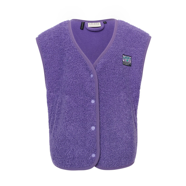 Looxs Revolution Gilet violet teddy voor meisjes in de kleur 2531-5024-183 large
