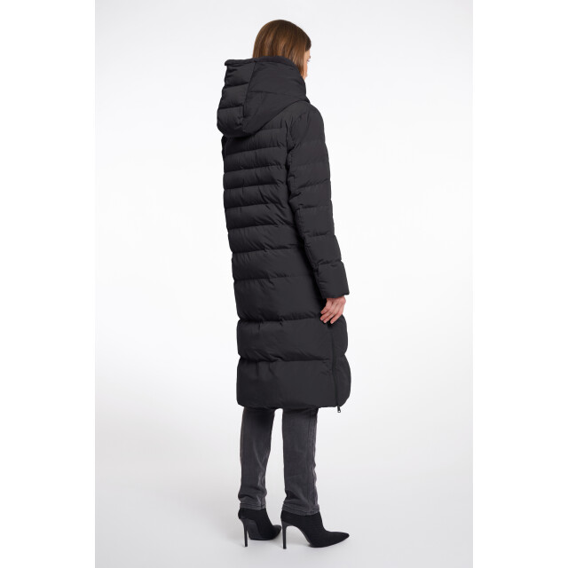 Rino & Pelle long padded hooded coat with faux fur keilafur.7002511 9900 black 06111.990.0027 large
