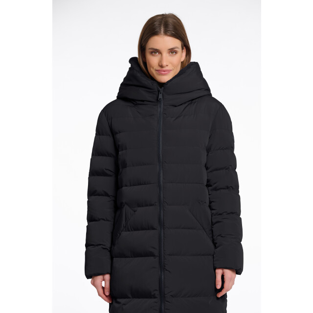 Rino & Pelle long padded hooded coat with faux fur keilafur.7002511 9900 black 06111.990.0027 large