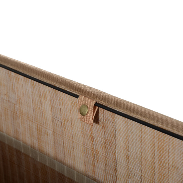 4goodz Wasmand bamboe met deksel 2 vakken 100 liter - 3404379 large