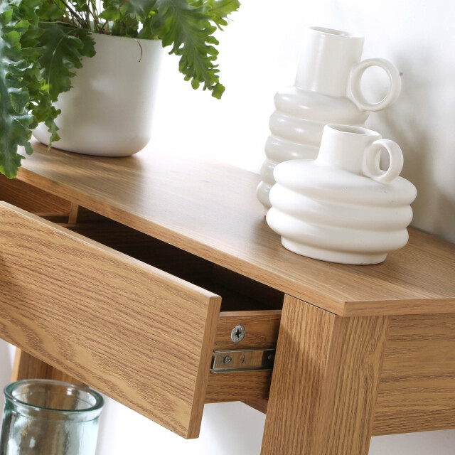 CaliCosy Hoge console met 2 lades in eiken decor l79 cm 2976296 large