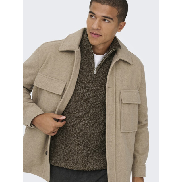 Only & Sons Onsjoin reg ls high neck knit camp dessin 5219.79.0047 large