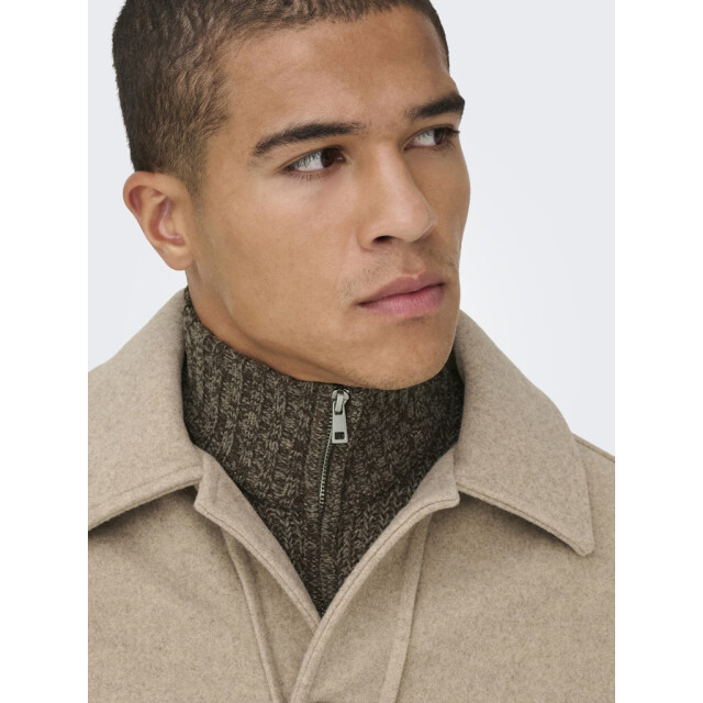 Only & Sons Onsjoin reg ls high neck knit camp dessin 5219.79.0047 large