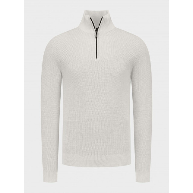 Saint Steve Dominic 240906 90006 stone kleur heren trui met halfzip 90006 Stone/DOMINIC 240906 large