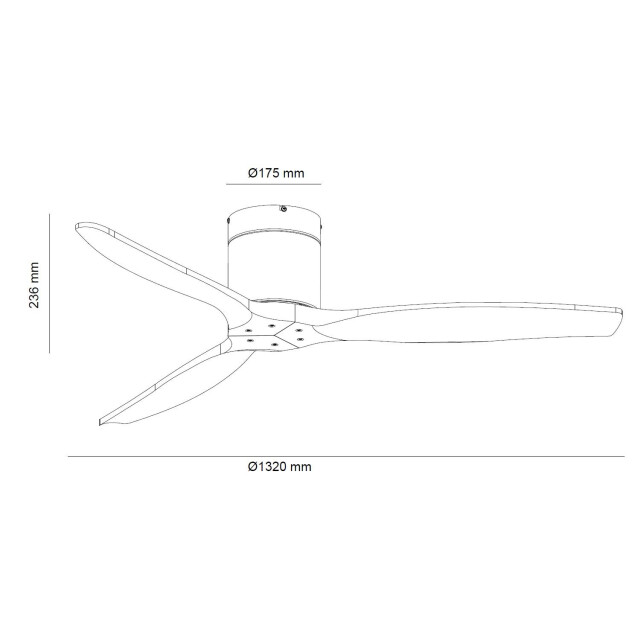 Cool Breeze Fluisterstille plafondventilator westin afstandsbediening & timer 3068714 large
