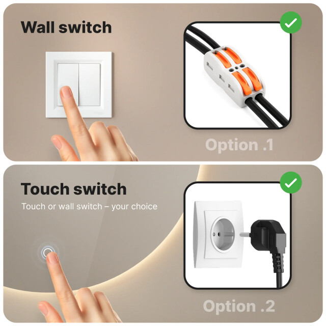 Mirlux Badkamerspiegel 60cm frameloos 3083729 large