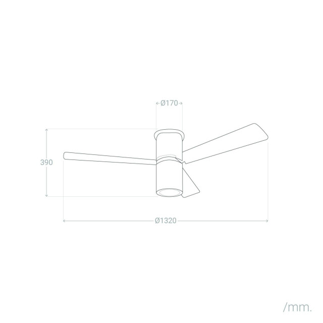 Cool Breeze Fluisterstille plafondventilator ekman Ø132cm afstandsbediening & timer 3406555 large