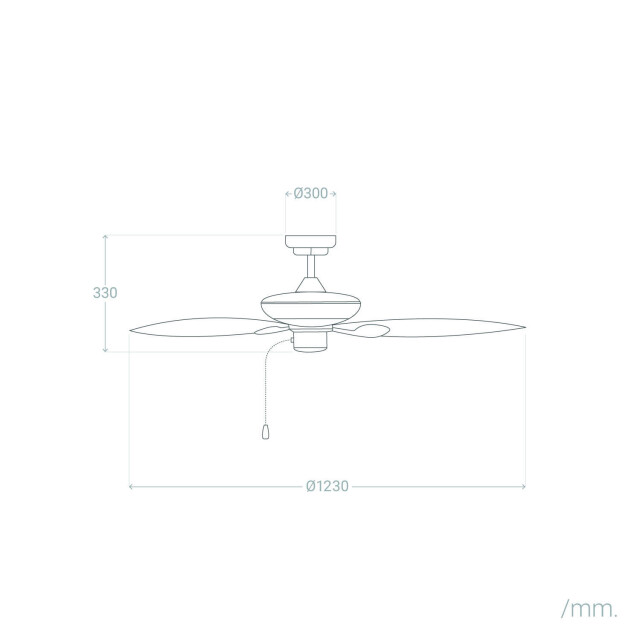 Cool Breeze Fluisterstille plafondventilator bergman Ø132cm afstandsbediening & timer 3406560 large