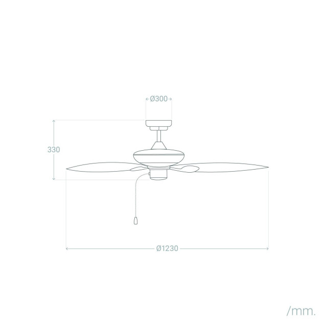 Cool Breeze Fluisterstille plafondventilator bergman Ø132cm afstandsbediening & timer 3406560 large