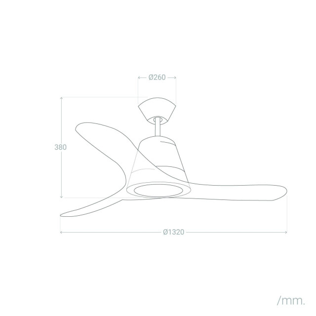 Cool Breeze Fluisterstille plafondventilator backlund Ø132cm afstandsbediening & timer 3406561 large