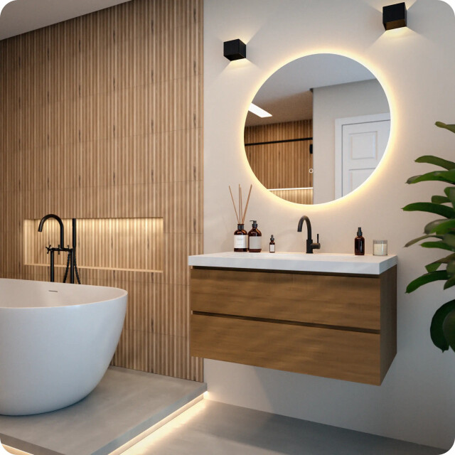 Mirlux Badkamerspiegel 80cm frameloos 3083732 large