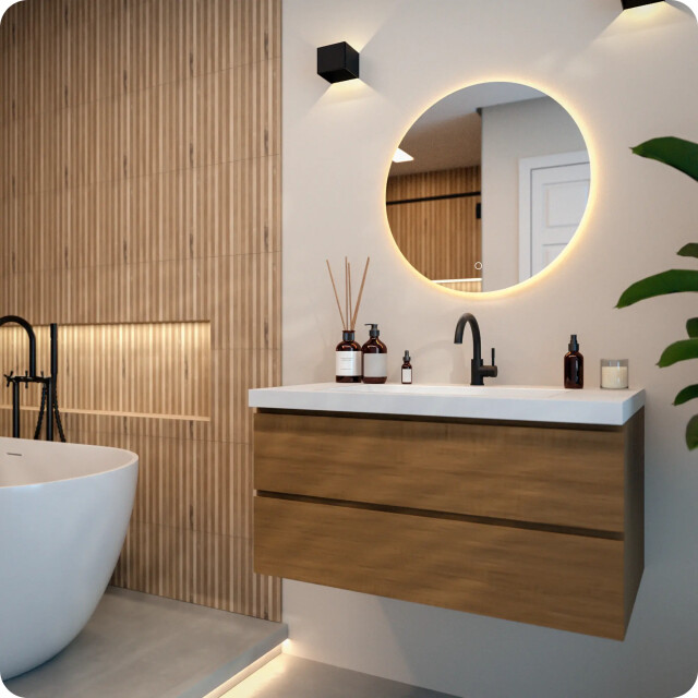 Mirlux Badkamerspiegel 60cm frameloos 3083729 large