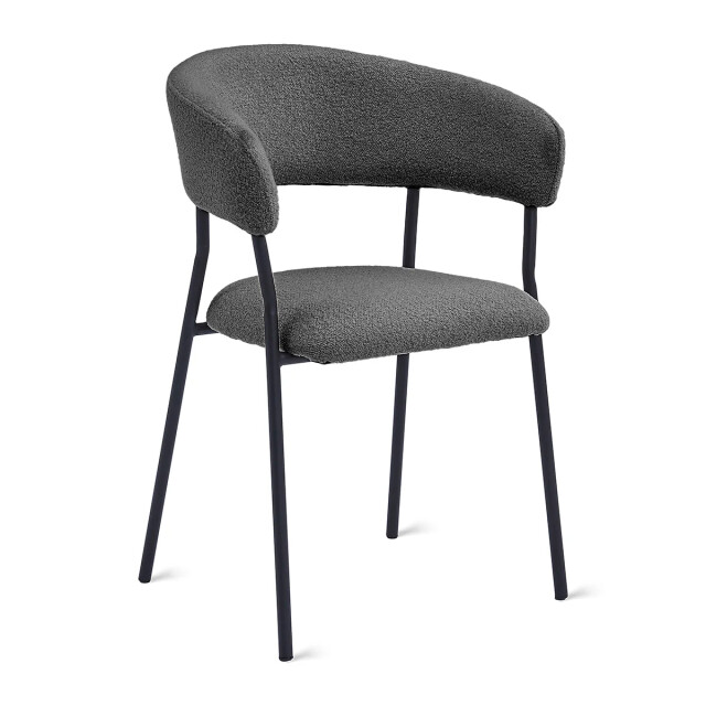 Multifurn Eetkamerstoel ava bouclé 80 cm x 53 cm x 58 cm lusje 3391338 large