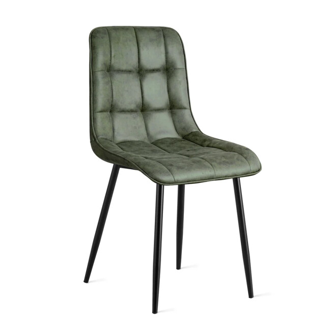 Multifurn Eetkamerstoel thimphu microleder groen - 50 cm x 85 cm x 62 cm 3391322 large