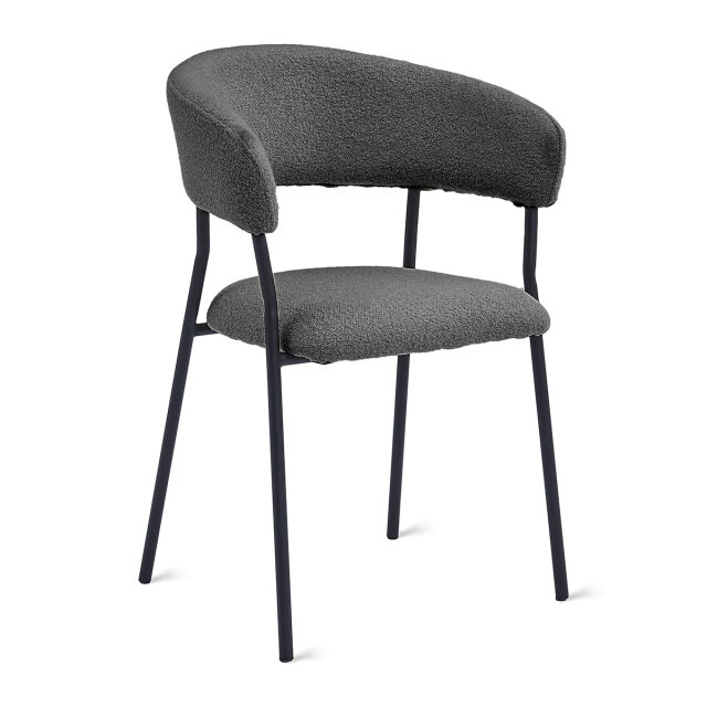 Multifurn Eetkamerstoel ava bouclé 80 cm x 53 cm x 58 cm lusje 3391338 large