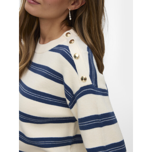 Vero Moda Vmgold stripe ls o-neck pullover 10337908 large
