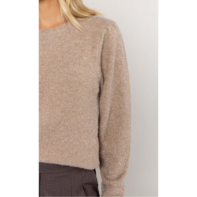 Poools Pull over shiny 533232- 533232-taupe large