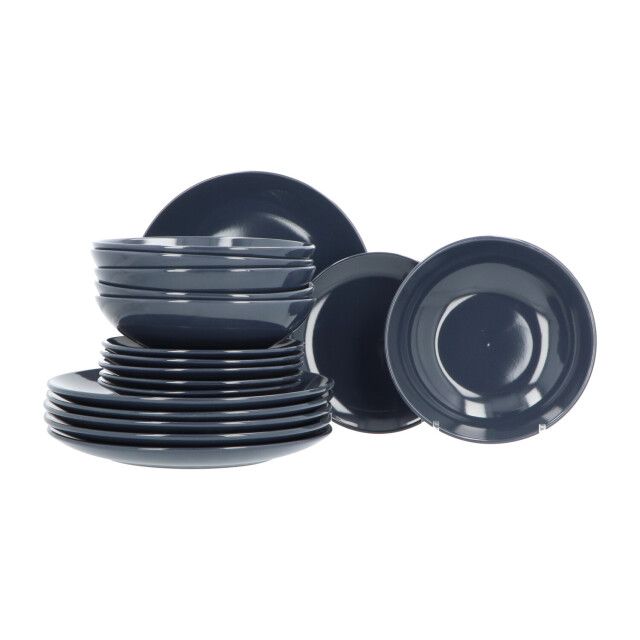 Secret de Gourmet Porseleinen serviesset 6 persoons 18 delig petrol 3047535 large