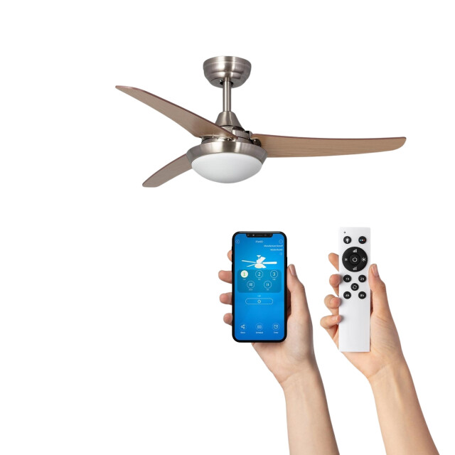 Cool Breeze Fluisterstille plafondventilator bergren Ø150cm afstandsbediening & timer 3068690 large