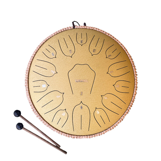 Orakl Steel tongue drum elysium zonnegloed goud 3371370 large