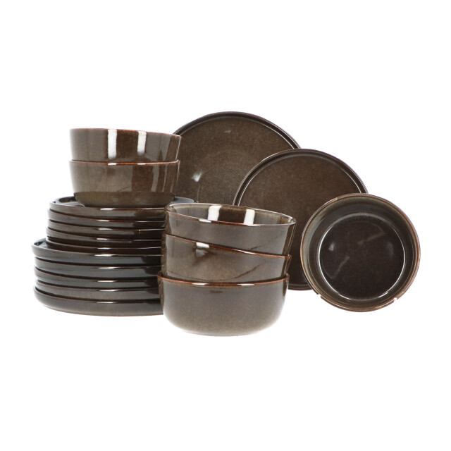 Secret de Gourmet 6 persoons 18-delig servies terre geglazuurd keramiek 3409001 large