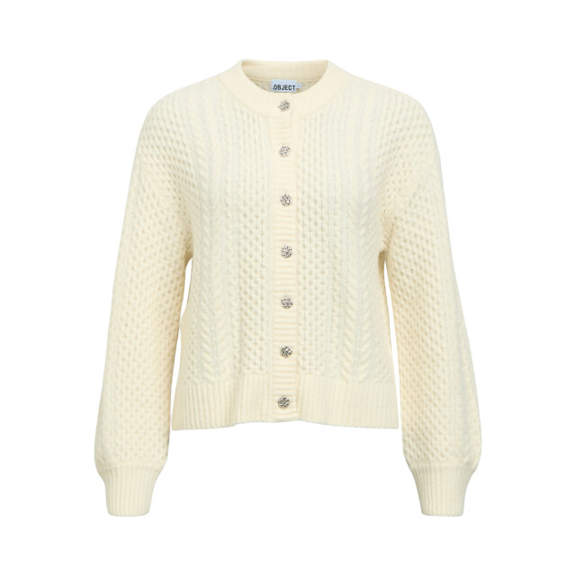 Object Objdebbie l/s lo knit cardigan 143 23048324 large