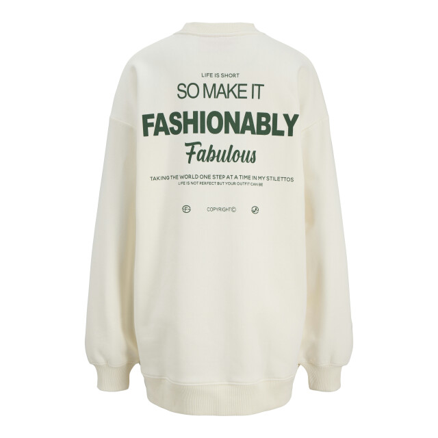 Jack & Jones Jxsandra loose ls long crew sweat c 12287883 large