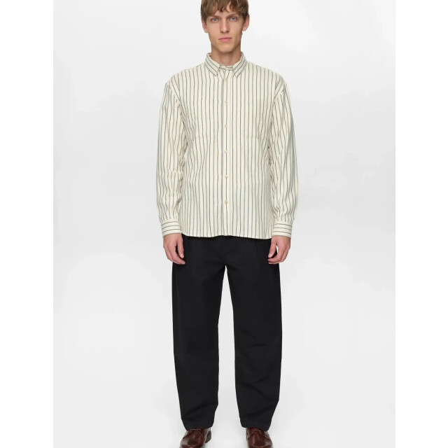 Anerkjendt 902178 aklasse stripe l/s shirt 9503 tofu 902178 large