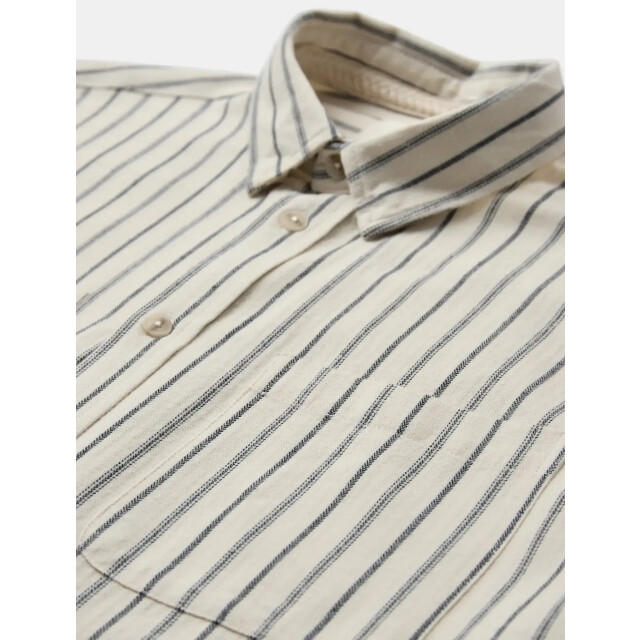 Anerkjendt 902178 aklasse stripe l/s shirt 9503 tofu 902178 large