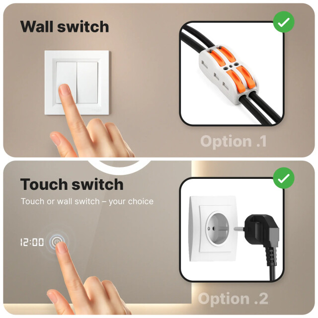 Mirlux Badkamerspiegel 60x80cm frameloos 3411346 large