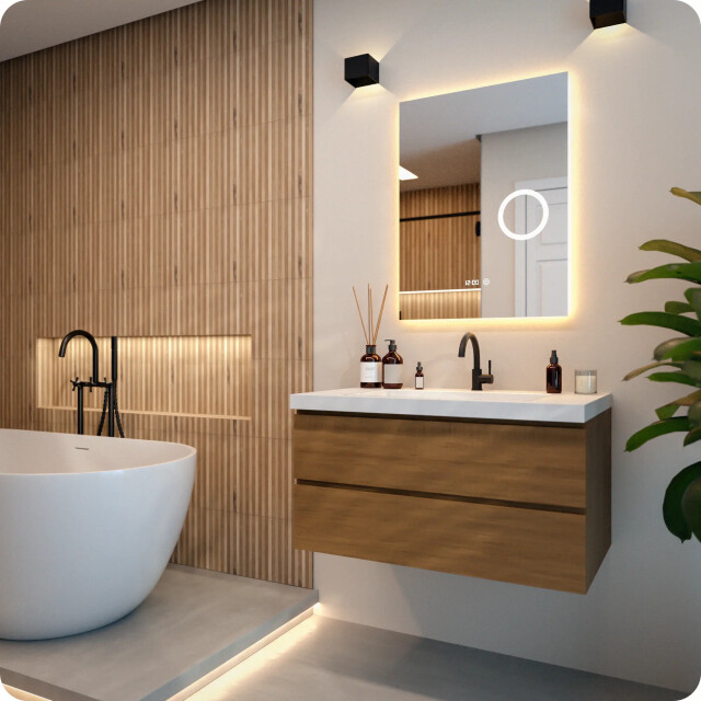 Mirlux Badkamerspiegel 60x80cm frameloos 3411346 large