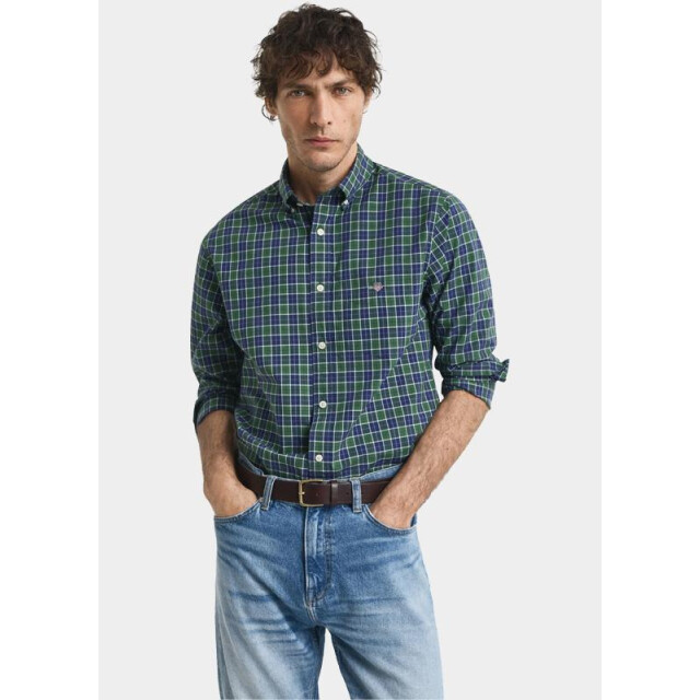 Gant Casual hemd lange mouw reg classic poplin check 3250213/338 203260 large